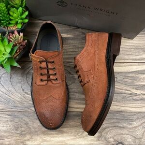 NIB Frank Wright Baird Rust Oil Suede Brogues 10